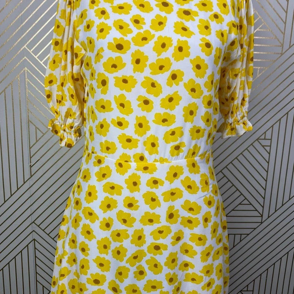 FAITHFULL THE BRAND Florence Mini Dress Yellow - Picture 4 of 12